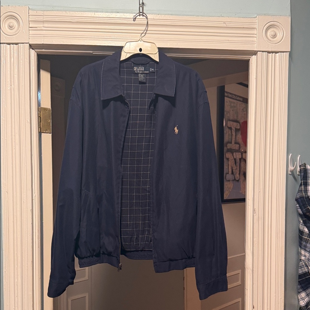 Ralph Lauren Navy Lightweight  Jacket with Embroidered Polo